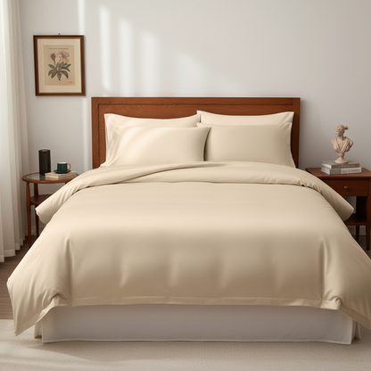 Parure de lit et housse de couette NUGGAL en bambou résistant aux poils d'animaux – Confort écologique ultime pour les propriétaires d'animaux