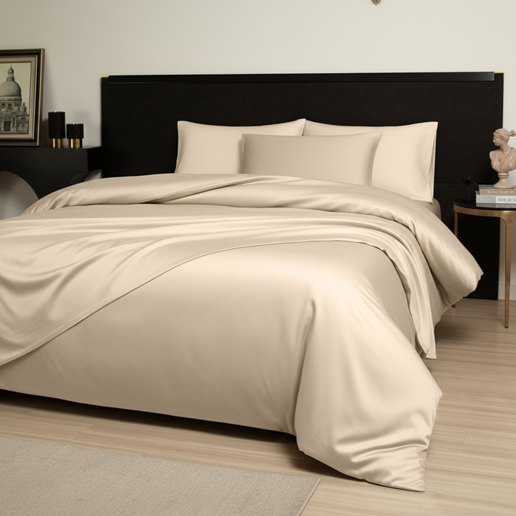 Housse de couette en bambou NUGGAL résistante aux poils d'animaux – Confort écologique pour les propriétaires d'animaux