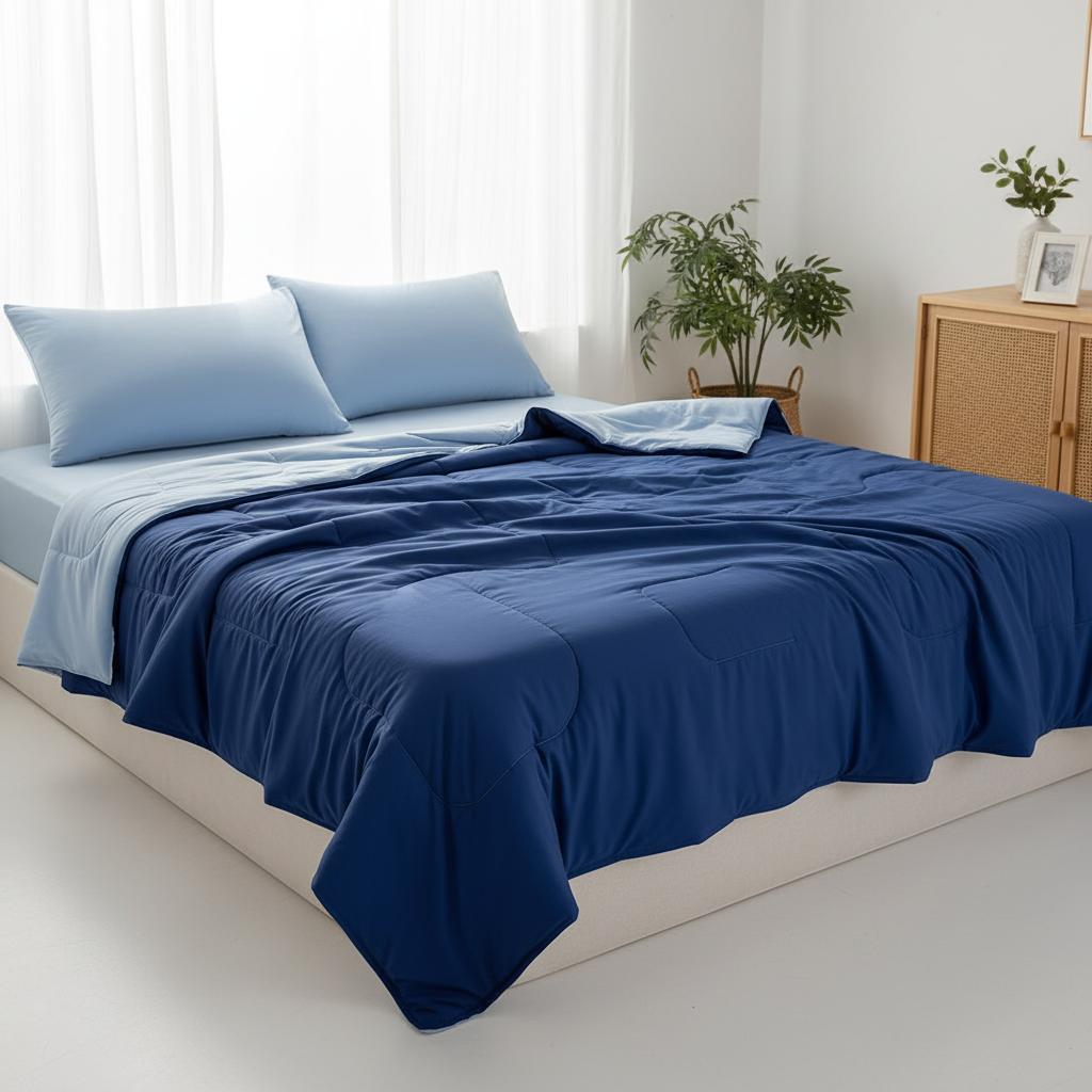 NUGGAL Pet Hair Repellent Cooling Comforter Midnight Sapphire