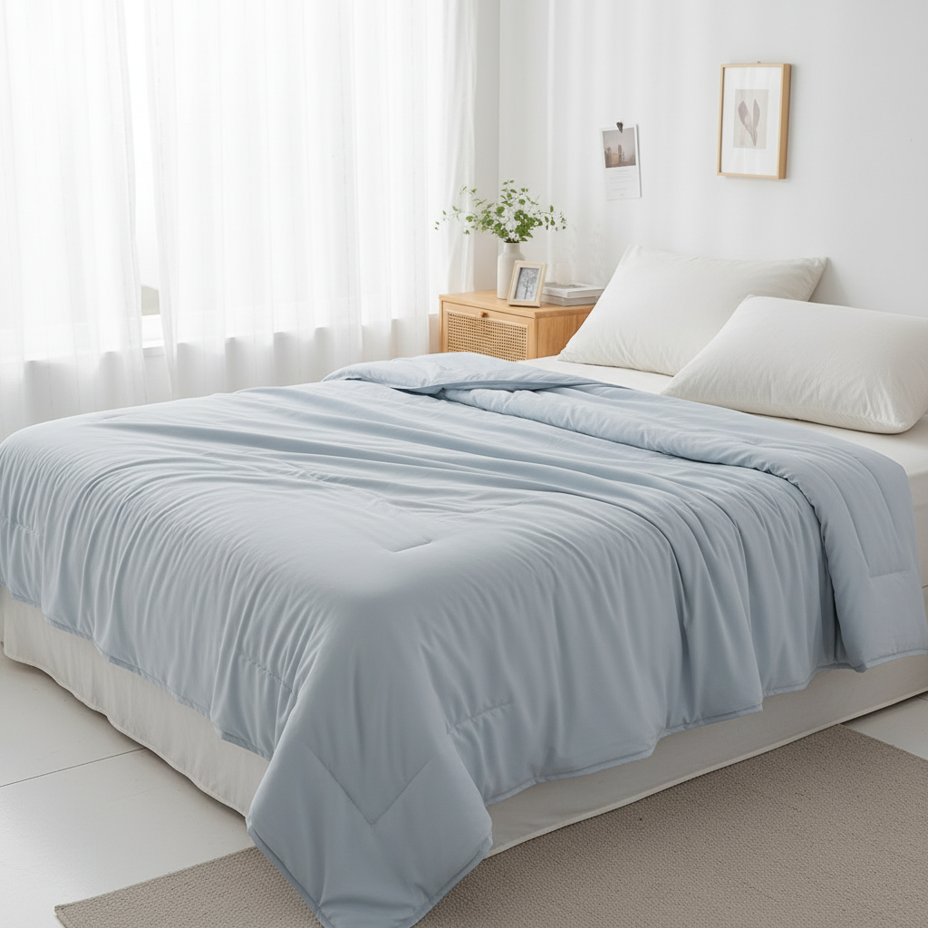 NUGGAL Pet Hair Repellent Cooling Comforter Skyline Grey