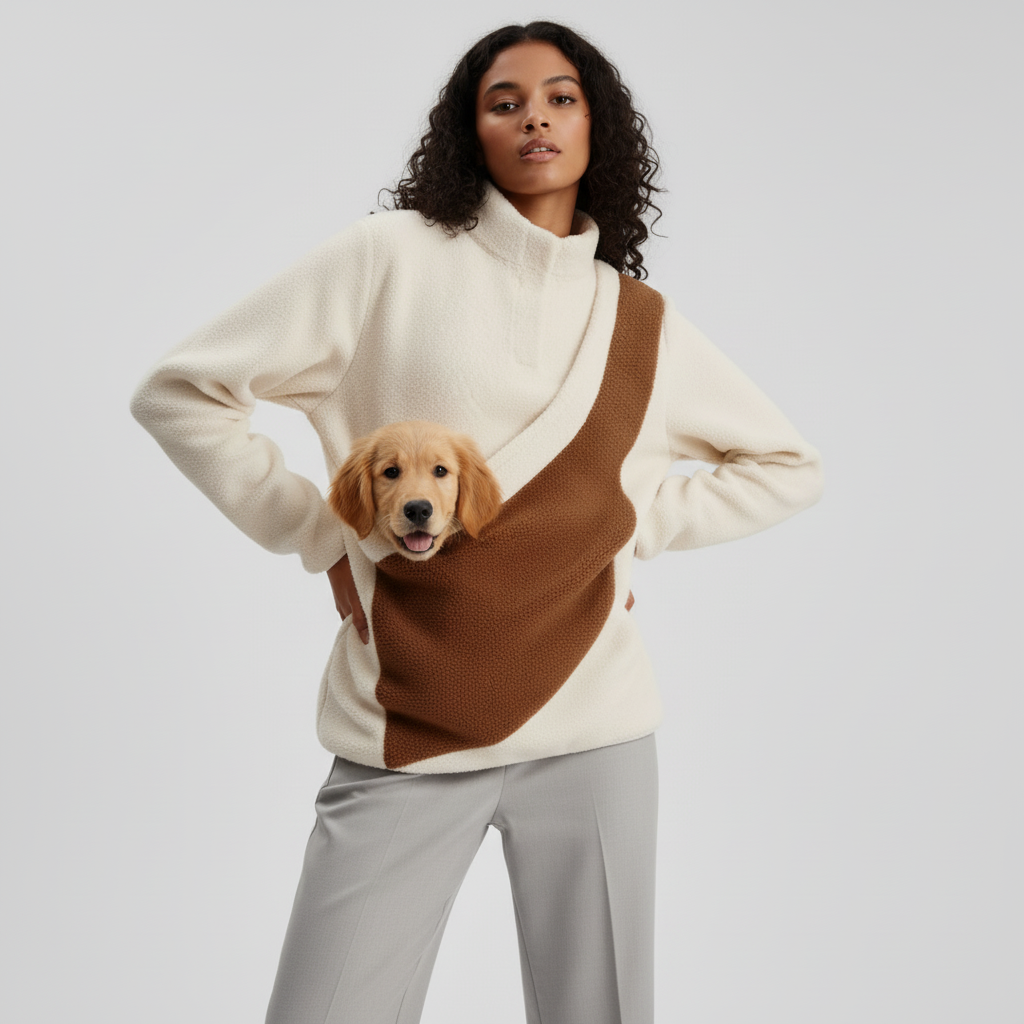 NUGGAL Unisex Kangaroo Pouch Fleece Sweater