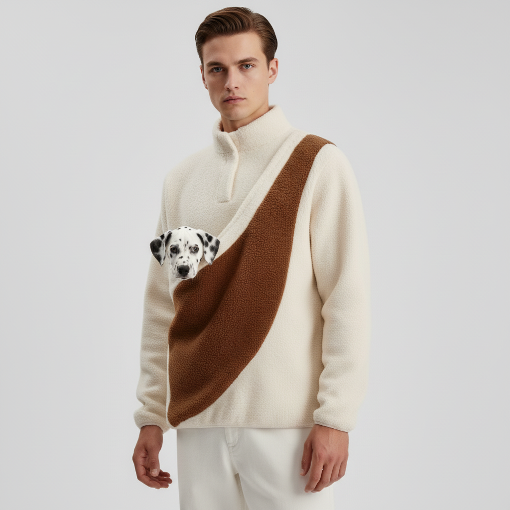 NUGGAL Unisex Kangaroo Pouch Fleece Sweater