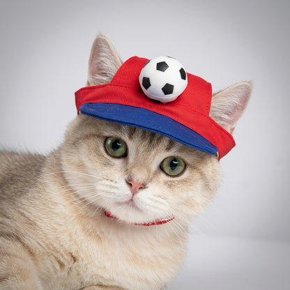 Nuggal Game Day Soccer Visor –  Color Hat for Pets