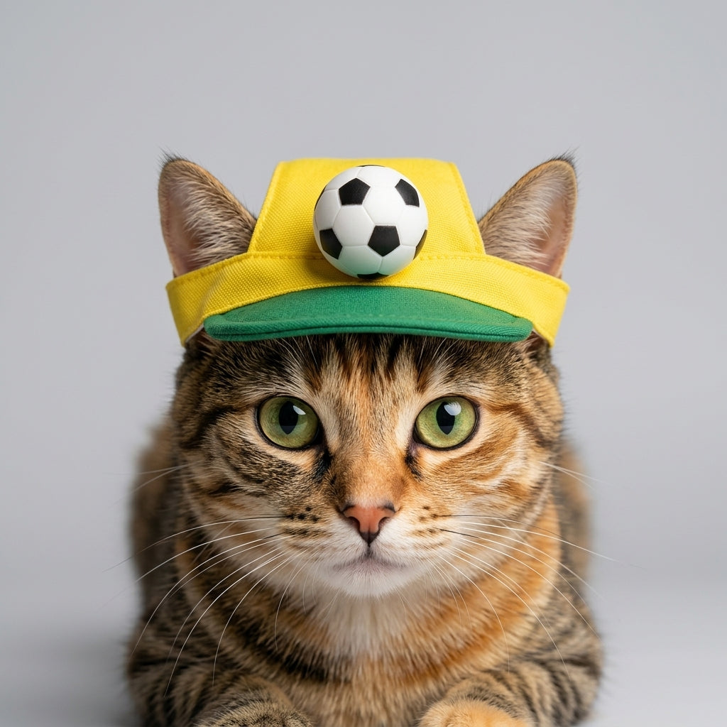Nuggal Game Day Soccer Visor –  Color Hat for Pets