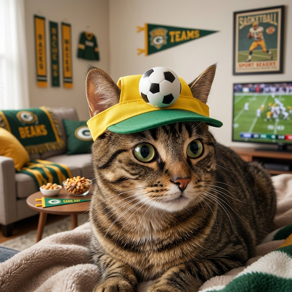 Nuggal Game Day Soccer Visor –  Color Hat for Pets