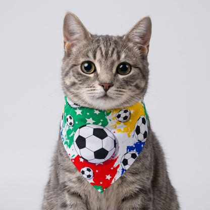 Nuggal Game Day Pet Bandana – Sports Theme Scarf for Cats & Dogs