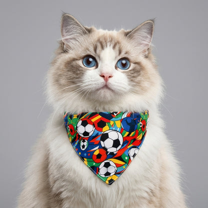 Nuggal Game Day Pet Bandana – Sports Theme Scarf for Cats & Dogs