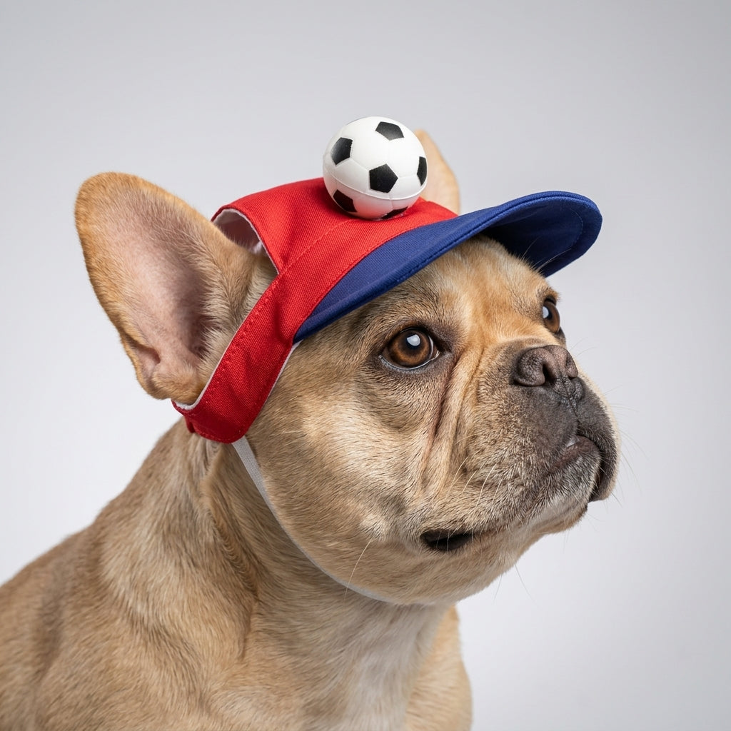 Nuggal Game Day Soccer Visor –  Color Hat for Pets