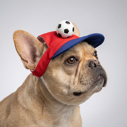 Nuggal Game Day Soccer Visor –  Color Hat for Pets