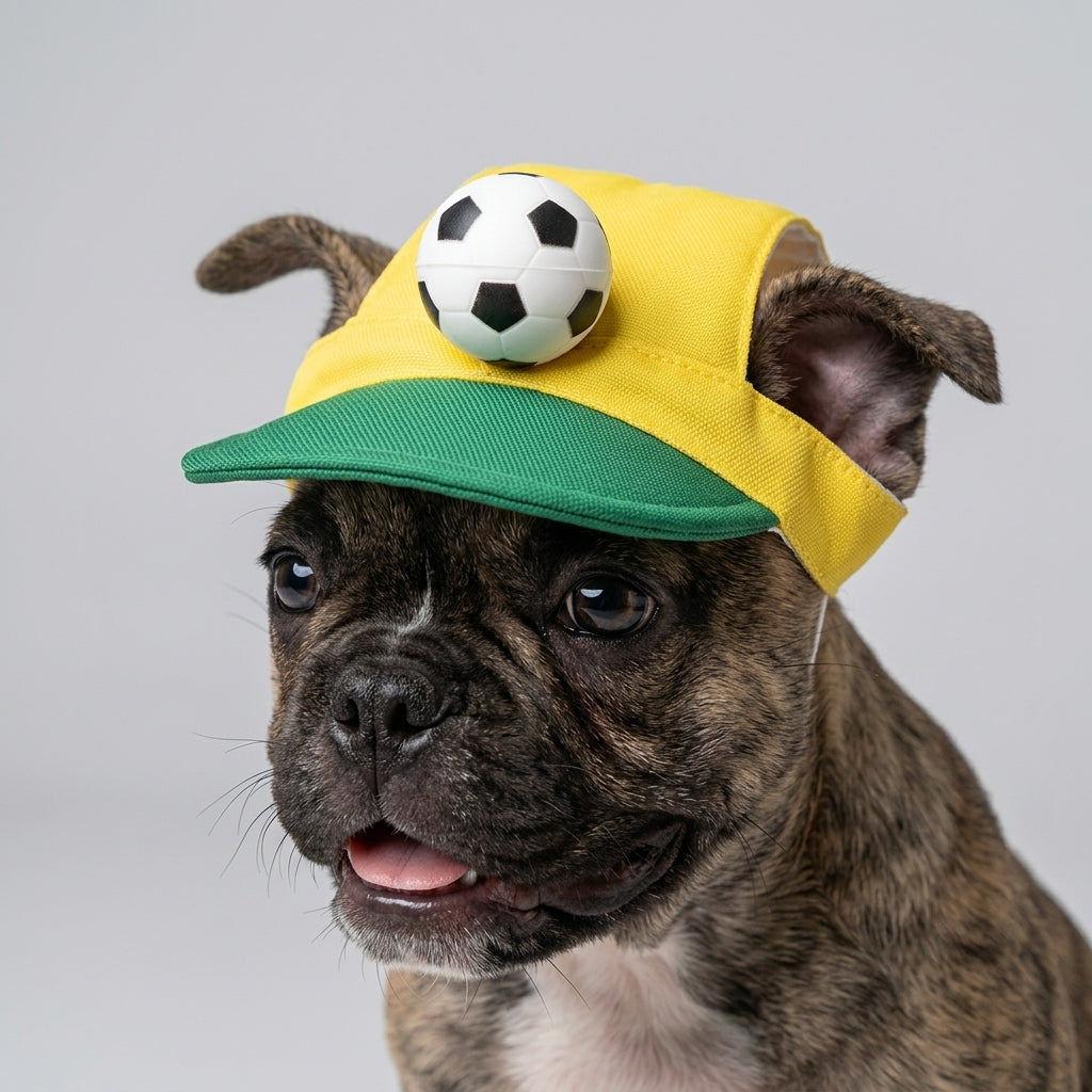 Nuggal Game Day Soccer Visor –  Color Hat for Pets
