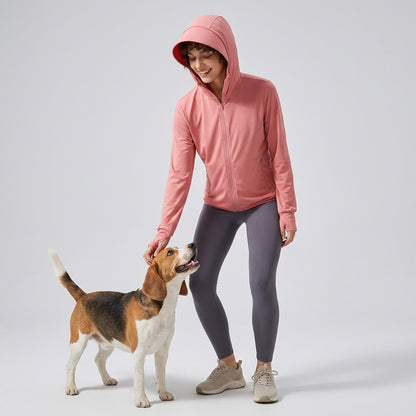 NUGGAL Pet Hair Resistant | Ultimate Women’s Lightweight UV Shield Sun Hoodie