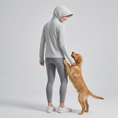NUGGAL Pet Hair Resistant | Ultimate Women’s Lightweight UV Shield Sun Hoodie