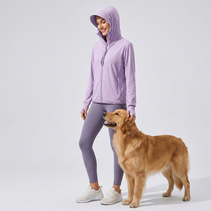NUGGAL Pet Hair Resistant | Ultimate Women’s Lightweight UV Shield Sun Hoodie