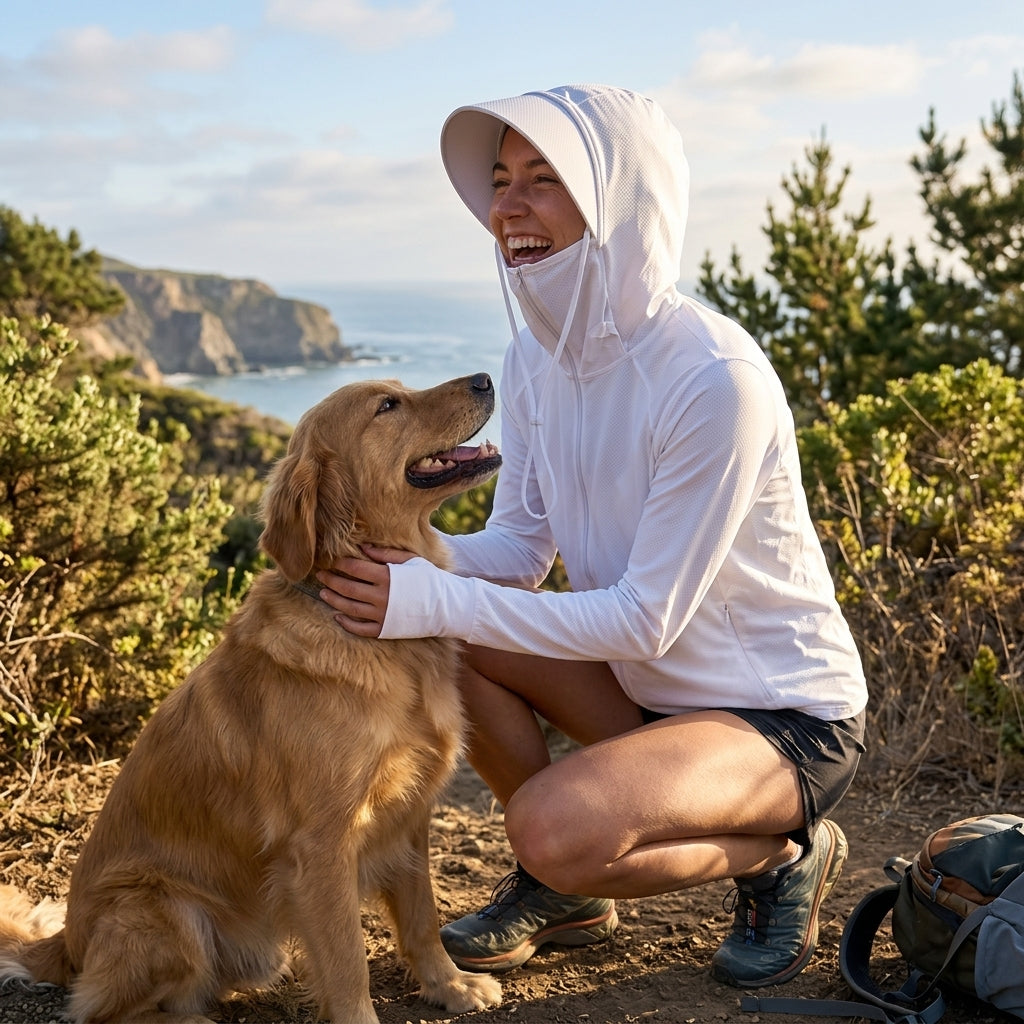 NUGGAL Pet Hair Resistant | Ultimate Women’s Lightweight UV Shield Sun Hoodie