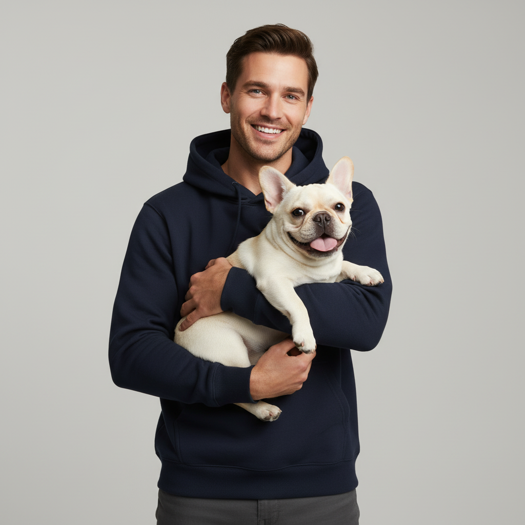 Sweat à capuche technique unisexe NUGGAL résistant aux poils d'animaux