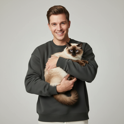 Sweat-shirt technique unisexe NUGGAL résistant aux poils d'animaux