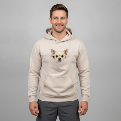 NUGGAL Pet Pouch Hoodie – Cozy Unisex Hoodie with Zippered Pet Carry Pocket