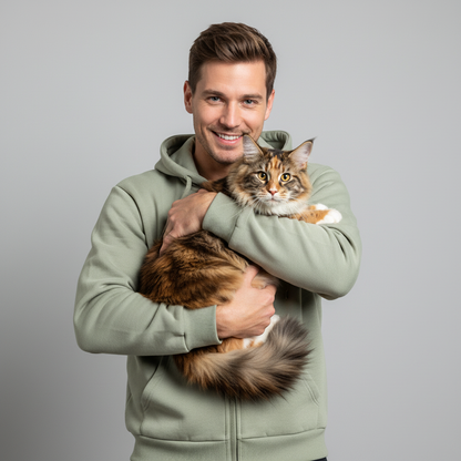 Sweat à capuche technique unisexe NUGGAL résistant aux poils d'animaux