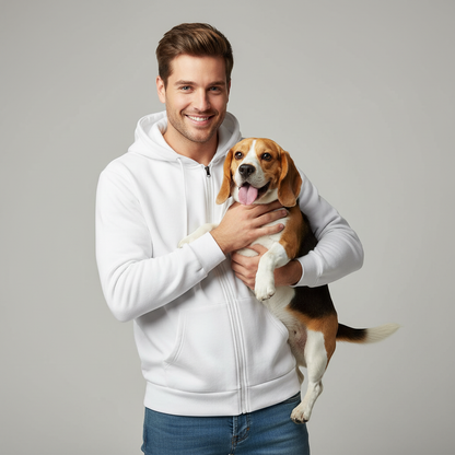 Sweat à capuche technique unisexe NUGGAL résistant aux poils d'animaux