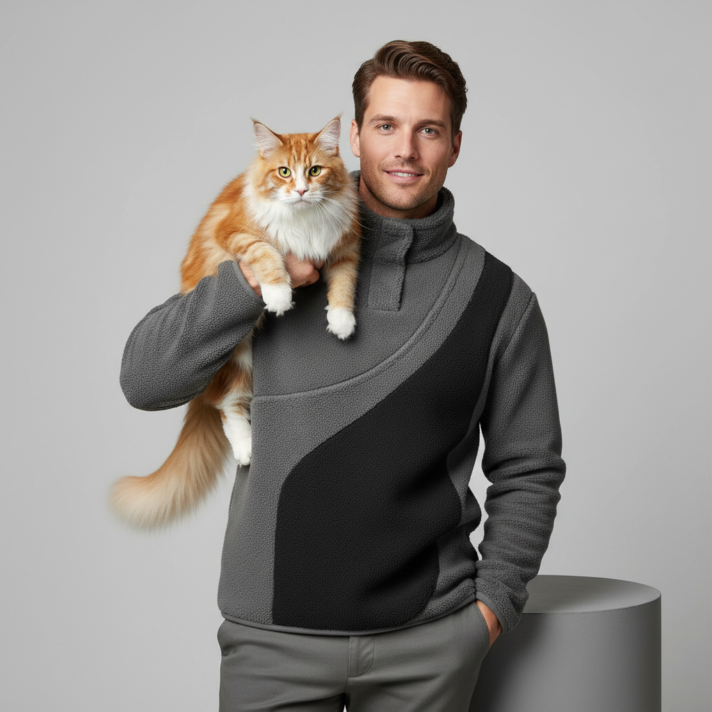 NUGGAL Unisex Kangaroo Pouch Fleece Sweater