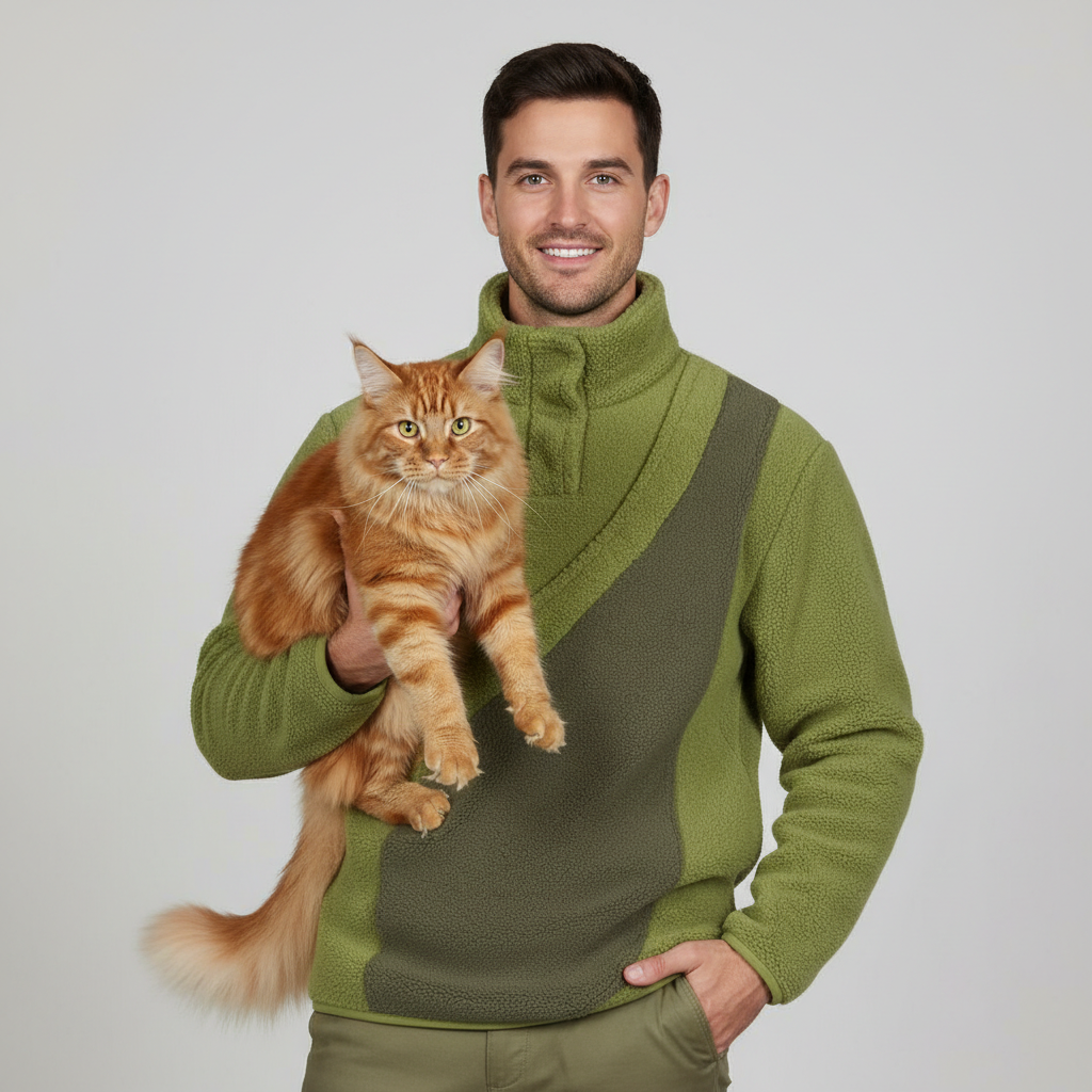 NUGGAL Unisex Kangaroo Pouch Fleece Sweater