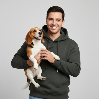 Sweat à capuche technique unisexe NUGGAL résistant aux poils d'animaux