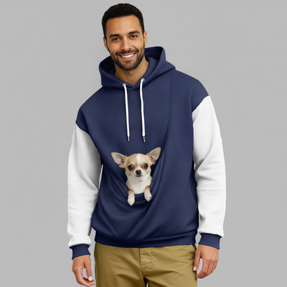 NUGGAL Unisex Pet Hair Resistant Pet Pouch Hoodie