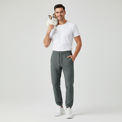 NUGGAL Unisex Pet Hair Resistant Tech Fleece-Lined Sweatpants