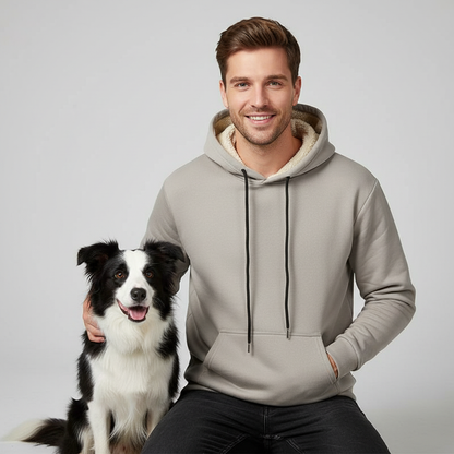 NUGGAL Unisex Pet Hair Resistant Tech Fleece-Lined Thermal Hoodie