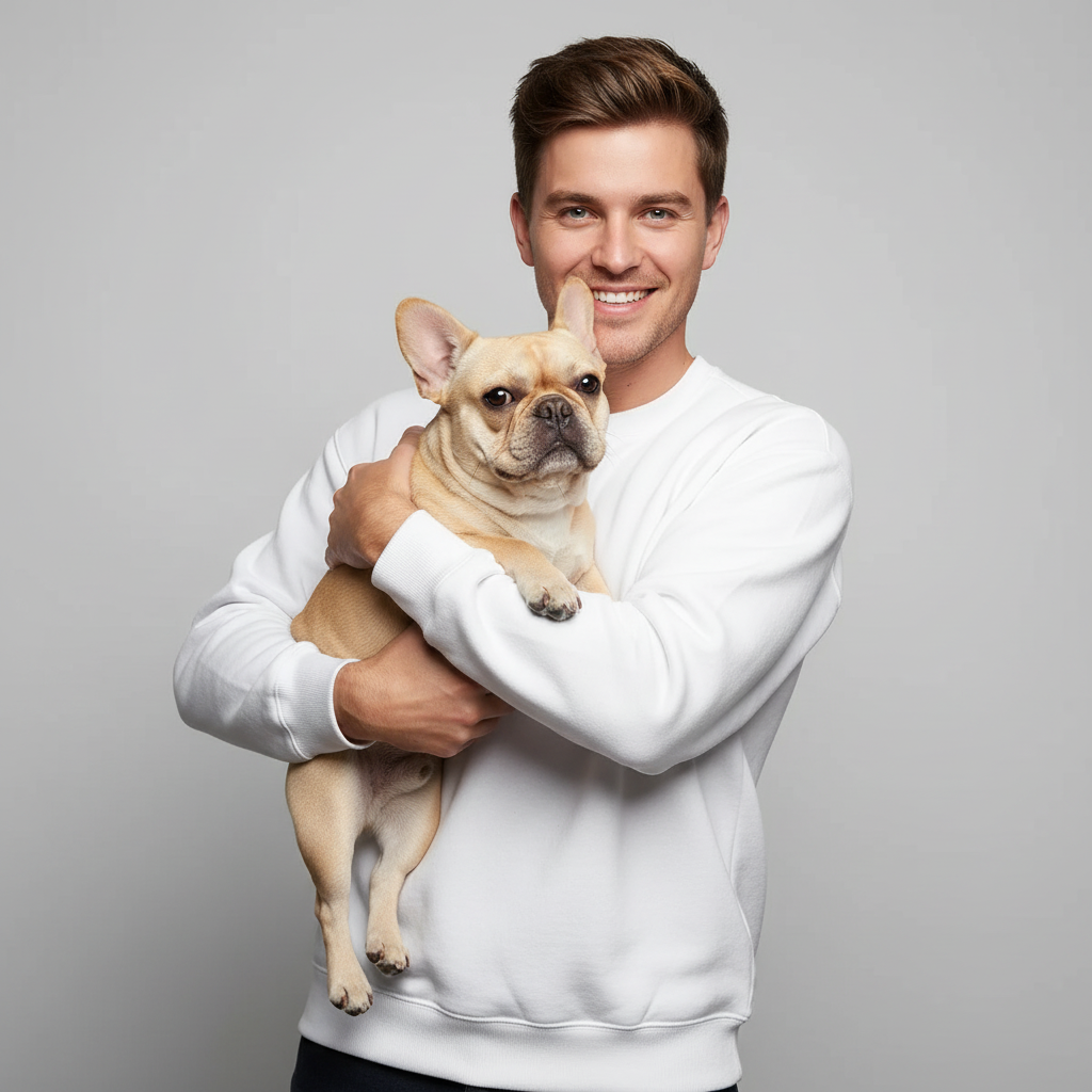 Sweat-shirt technique unisexe NUGGAL résistant aux poils d'animaux