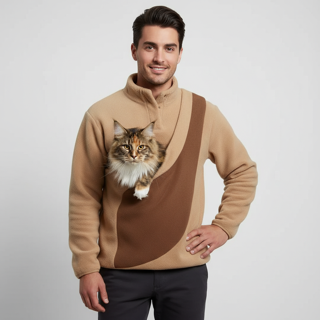 NUGGAL Unisex Kangaroo Pouch Fleece Sweater