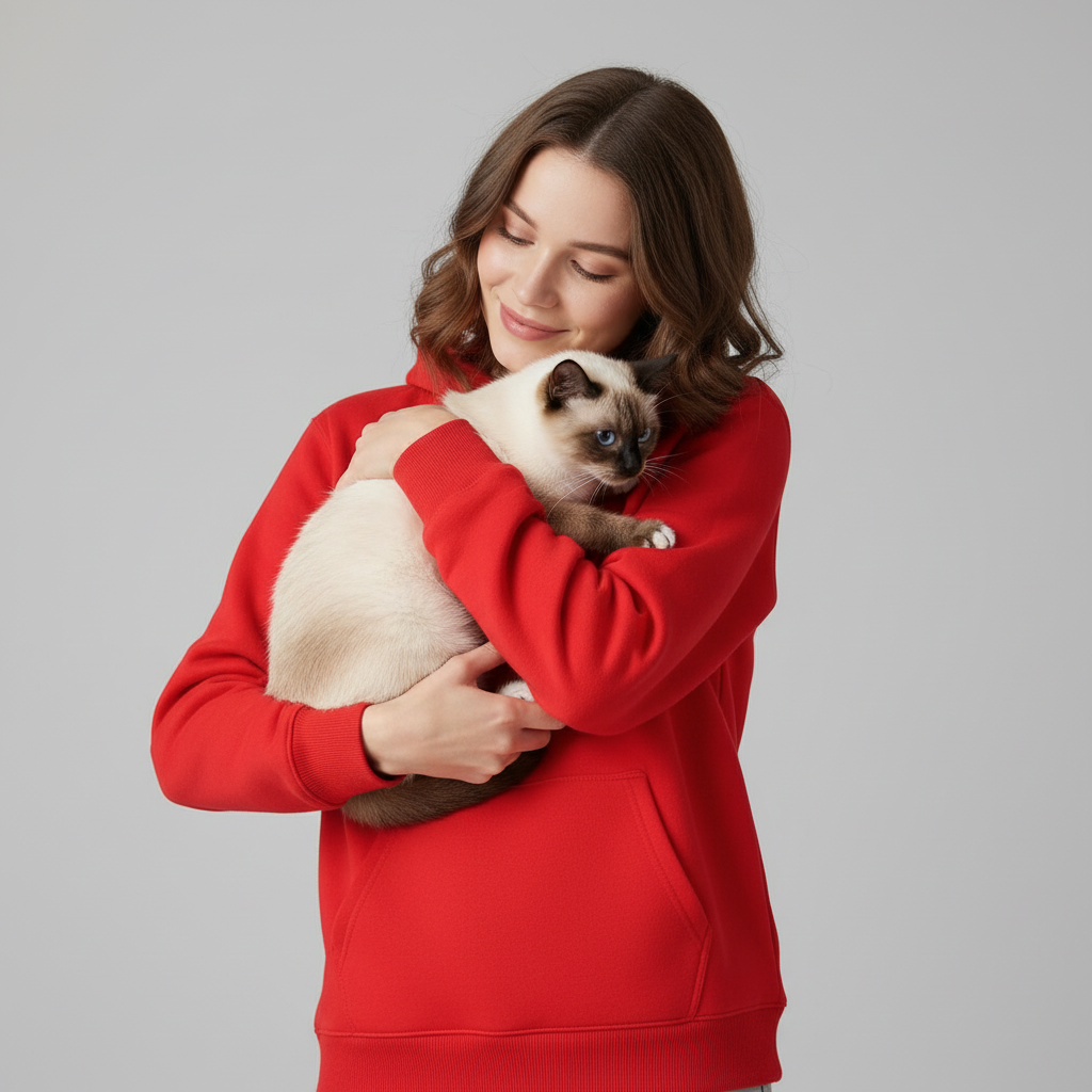 Sweat à capuche technique unisexe NUGGAL résistant aux poils d'animaux