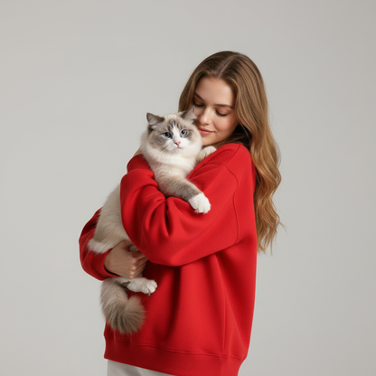 Sweat-shirt technique unisexe NUGGAL résistant aux poils d'animaux
