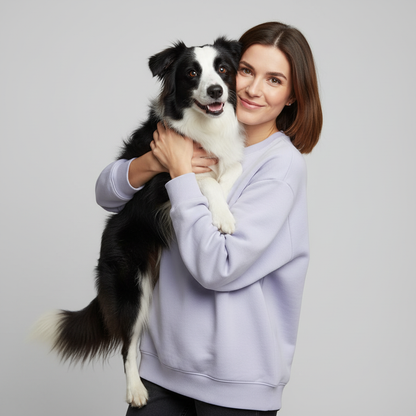 Sweat-shirt technique unisexe NUGGAL résistant aux poils d'animaux