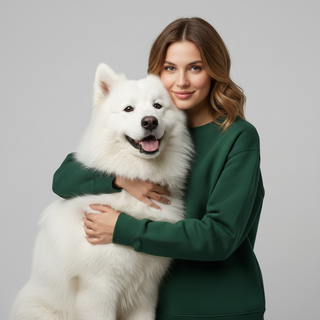 Sweat-shirt technique unisexe NUGGAL résistant aux poils d'animaux