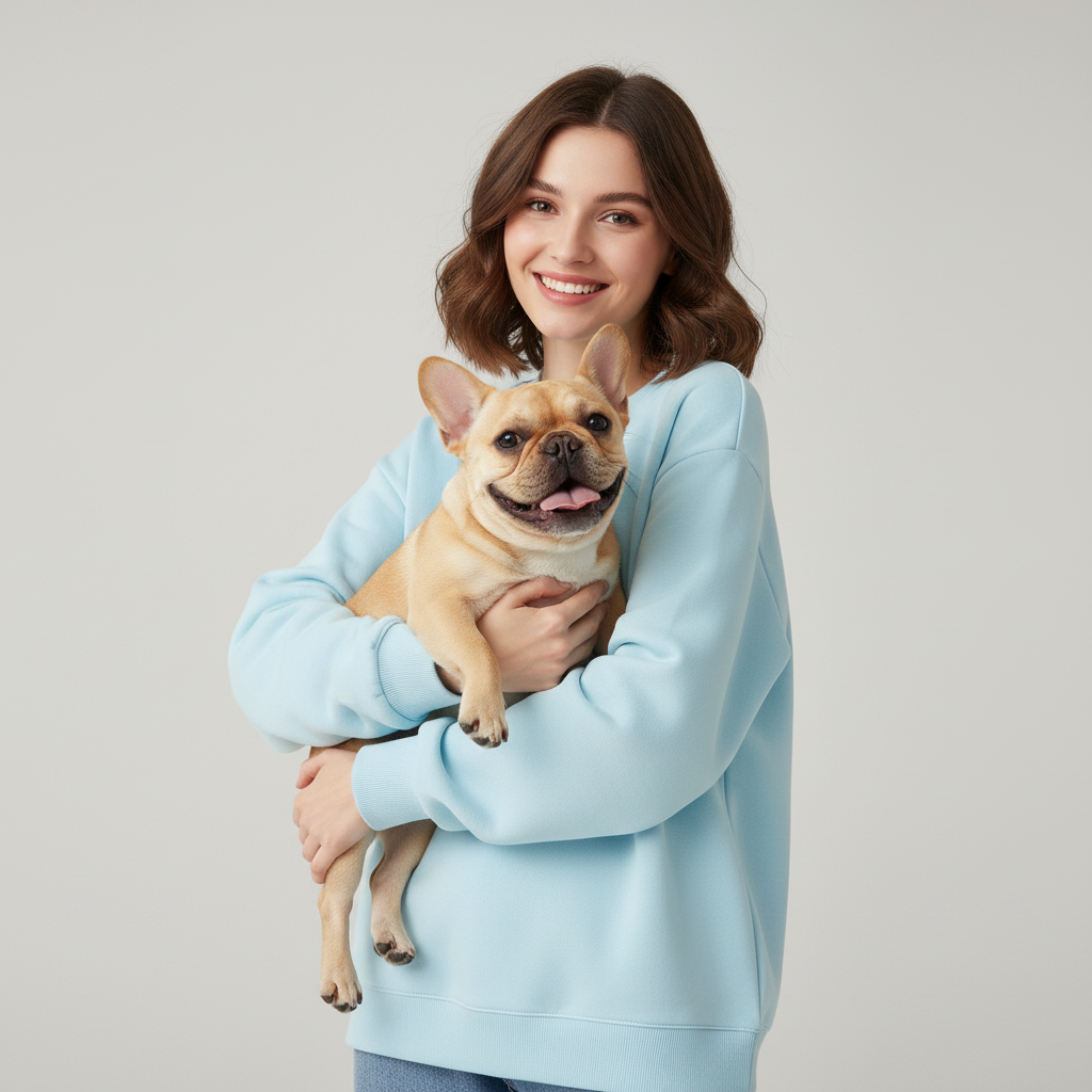 Sweat-shirt technique unisexe NUGGAL résistant aux poils d'animaux