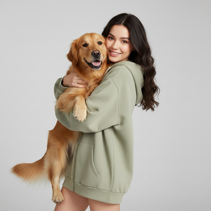 Sweat à capuche technique unisexe NUGGAL résistant aux poils d'animaux