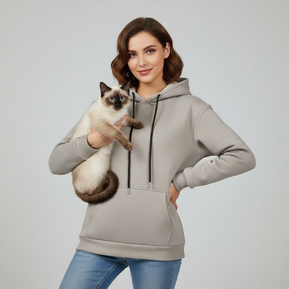 NUGGAL Unisex Pet Hair Resistant Tech Fleece-Lined Thermal Hoodie