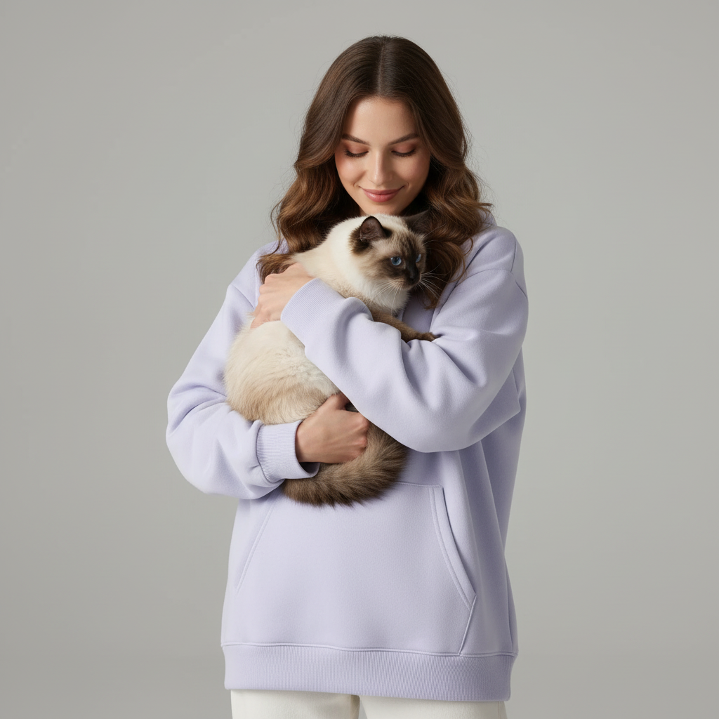 Sweat à capuche technique unisexe NUGGAL résistant aux poils d'animaux