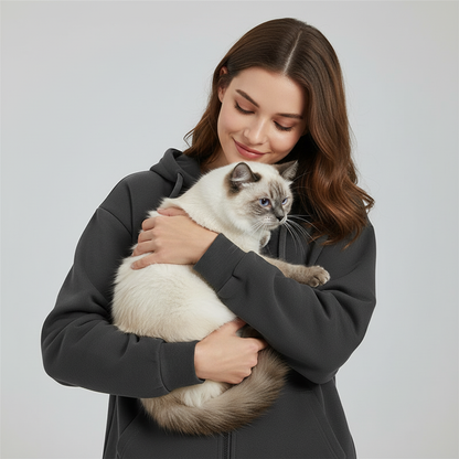 Sweat à capuche technique unisexe NUGGAL résistant aux poils d'animaux