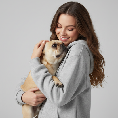 Sweat à capuche technique unisexe NUGGAL résistant aux poils d'animaux