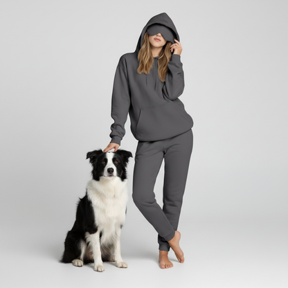 NUGGAL Unisex Pet Hair Resistant Eye Mask Hoodie for Travel Mode