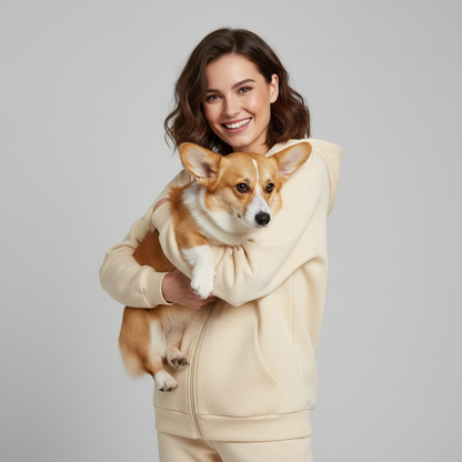 Sweat à capuche technique unisexe NUGGAL résistant aux poils d'animaux