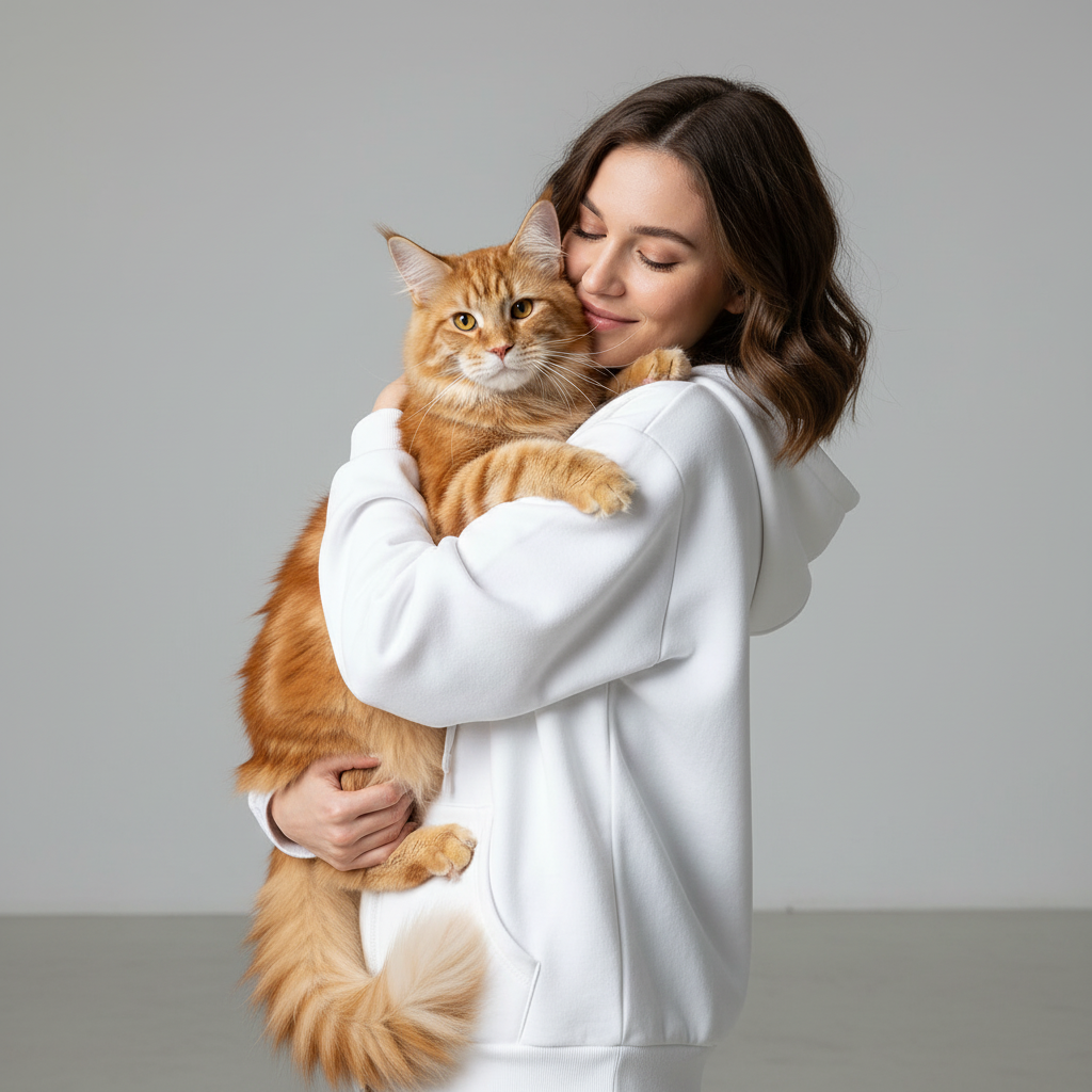 Sweat à capuche technique unisexe NUGGAL résistant aux poils d'animaux