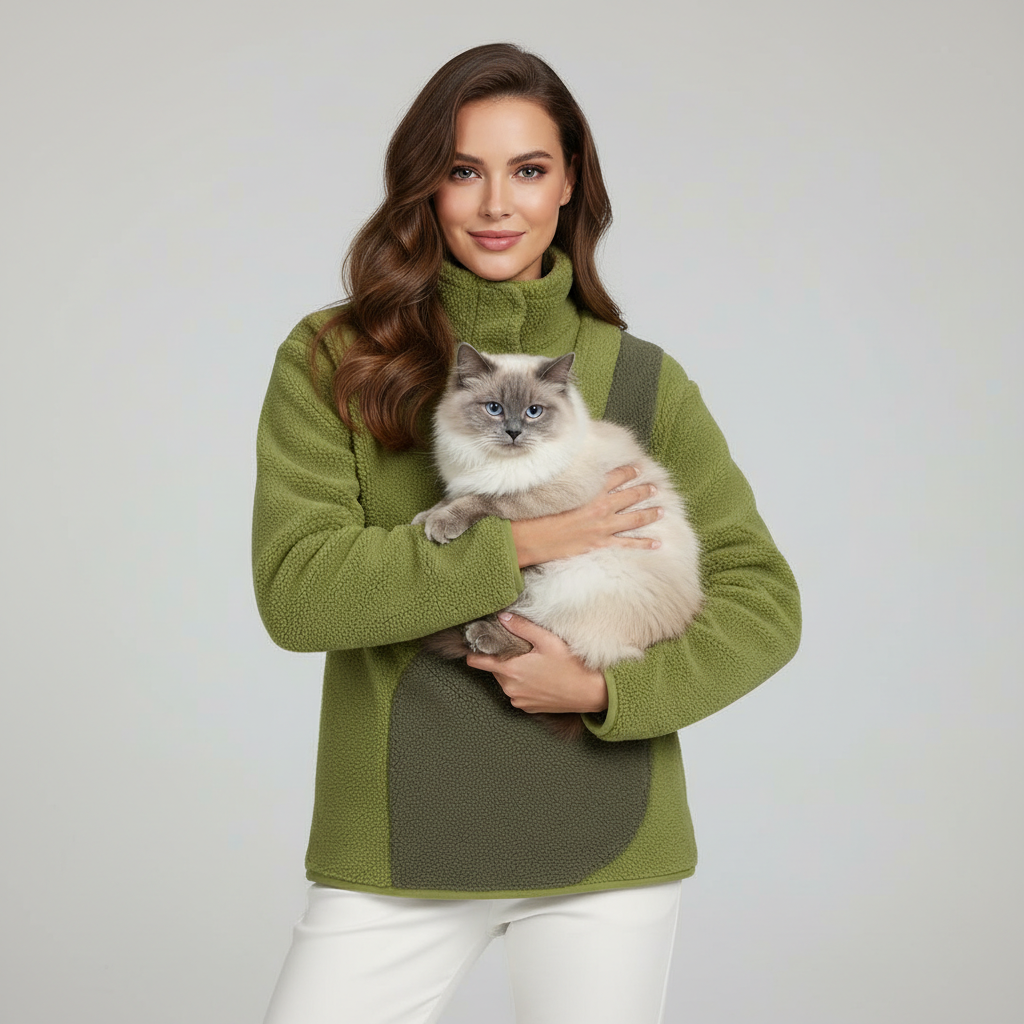 NUGGAL Unisex Kangaroo Pouch Fleece Sweater