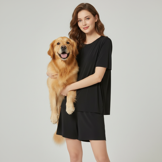 NUGGAL Pet Hair Resistant Loungewear Set for Her