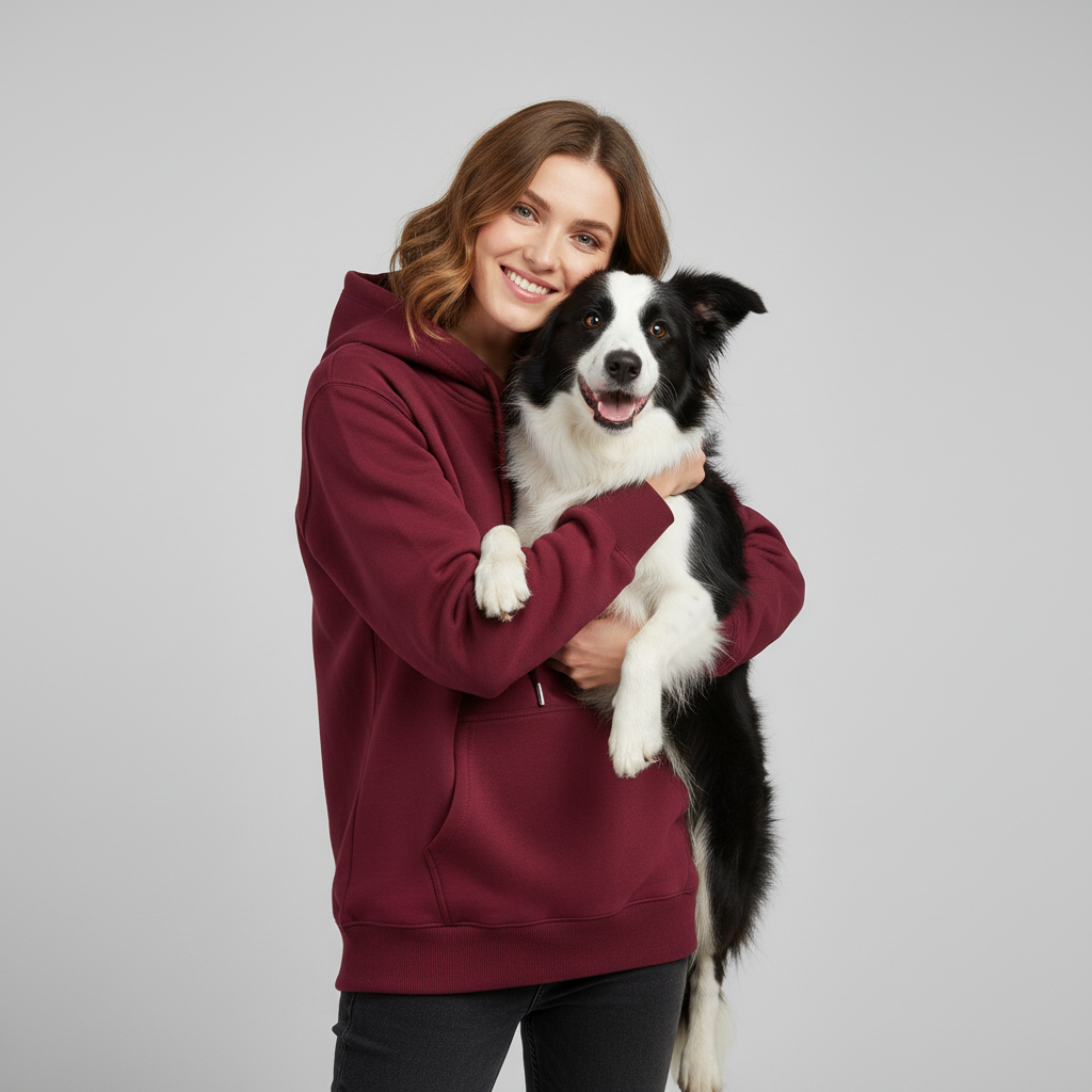 Sweat à capuche technique unisexe NUGGAL résistant aux poils d'animaux