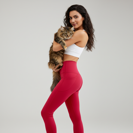 NUGGAL Pet Hair Resistant Body Sculpt Tech Leggings with Side Pocket