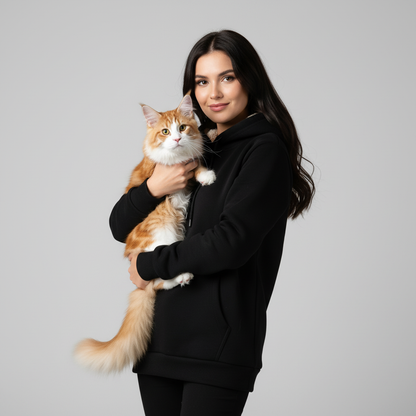 NUGGAL Unisex Pet Hair Resistant Tech Fleece-Lined Thermal Hoodie