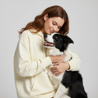 Sweat à capuche technique unisexe NUGGAL résistant aux poils d'animaux